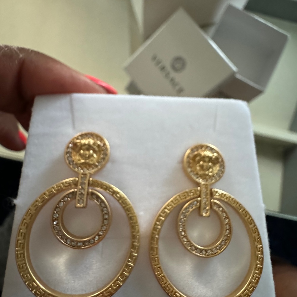 Gold earrings